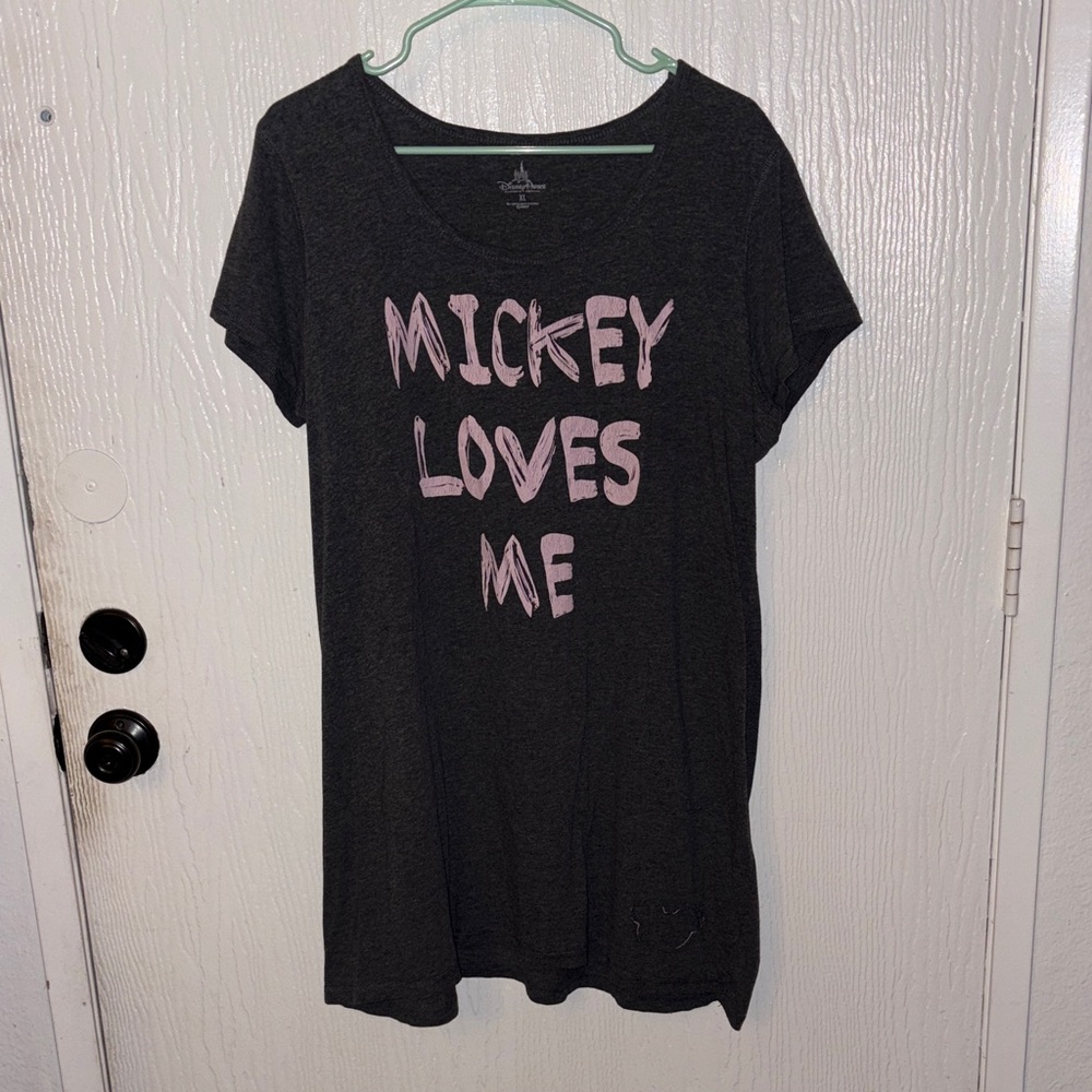 Disney Parks Gray “Mickey Loves Me” tunic